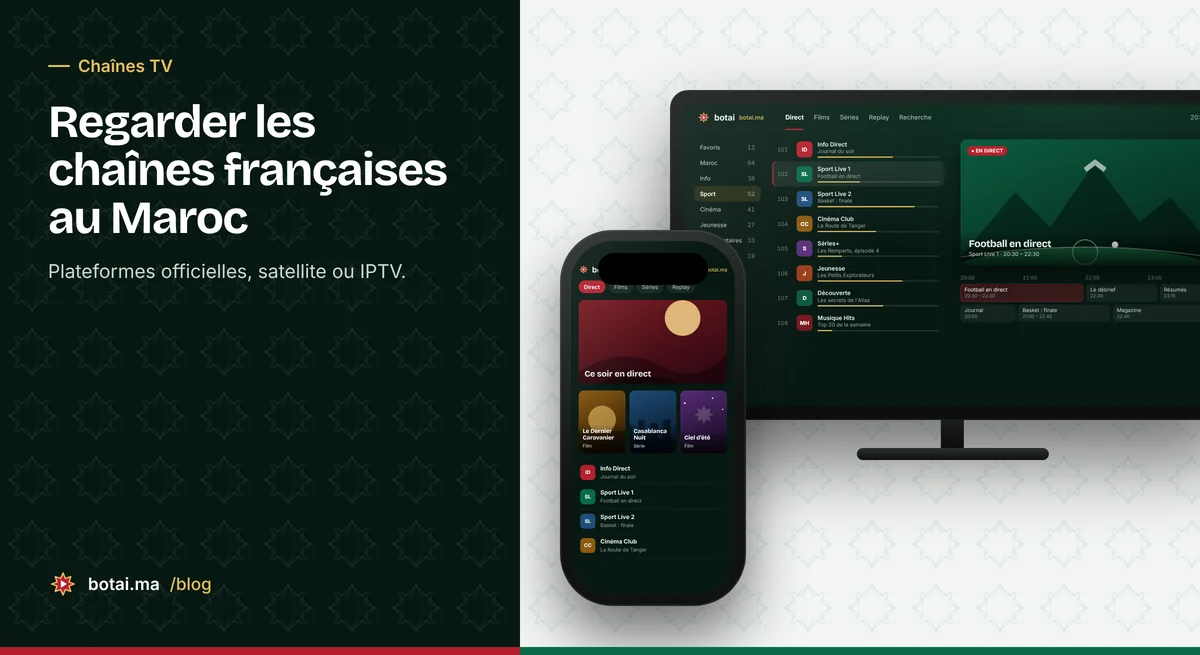 IPTV Maroc : Chaînes françaises au Maroc : comment les regarder par Internet